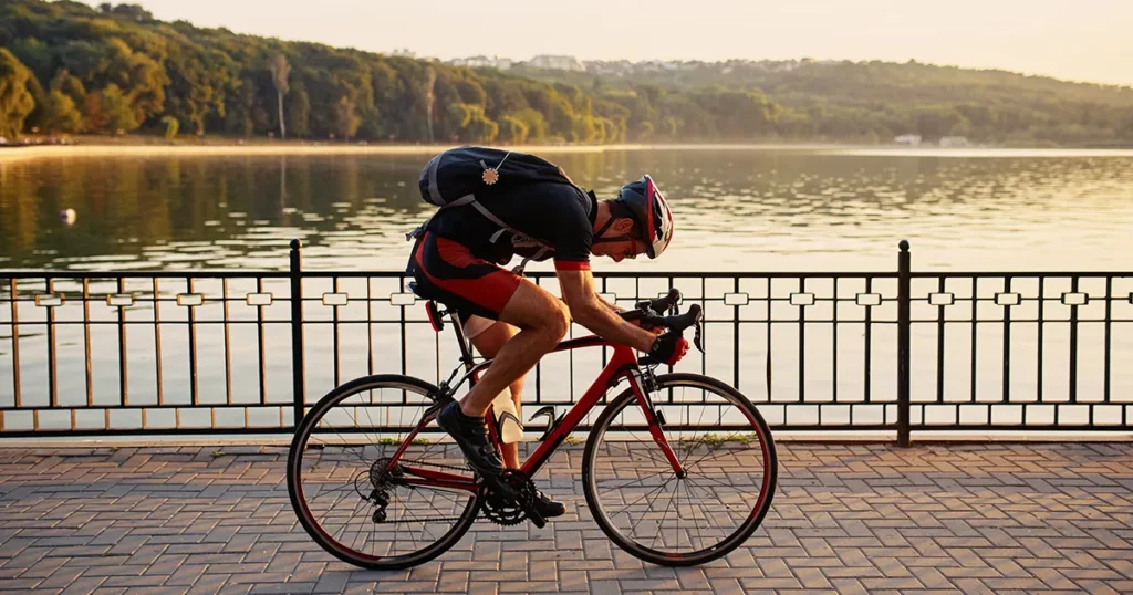 Back or neck pain when cycling